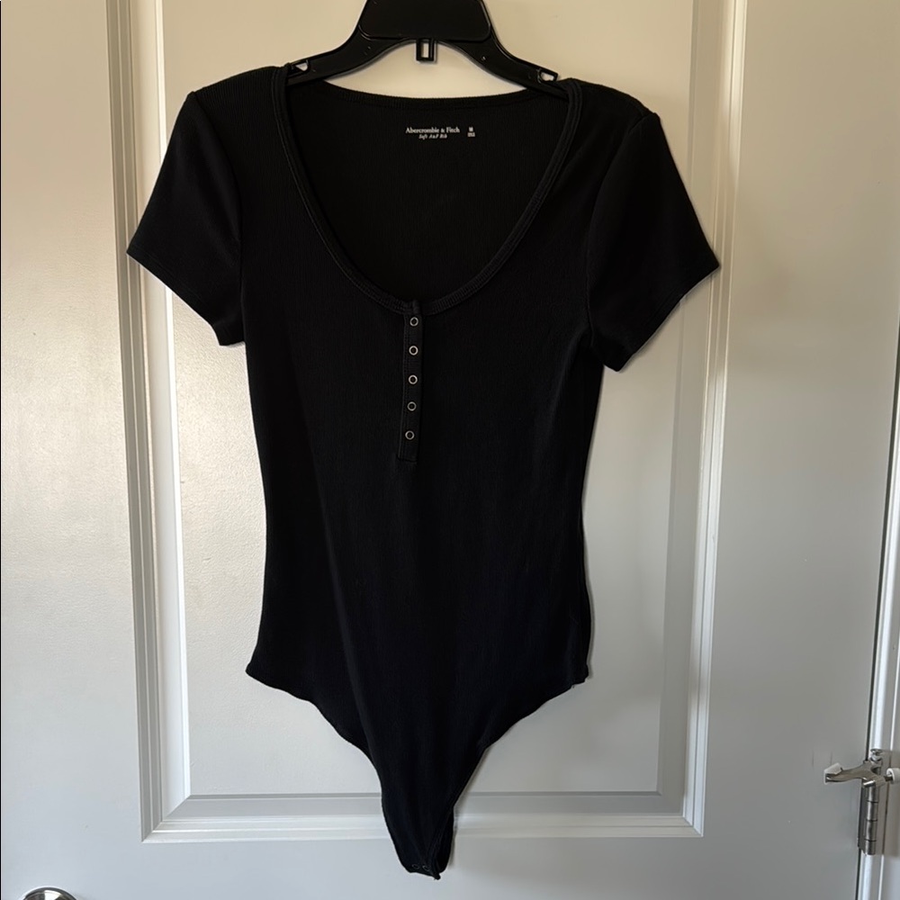 Black Short Sleeve Bodysuit